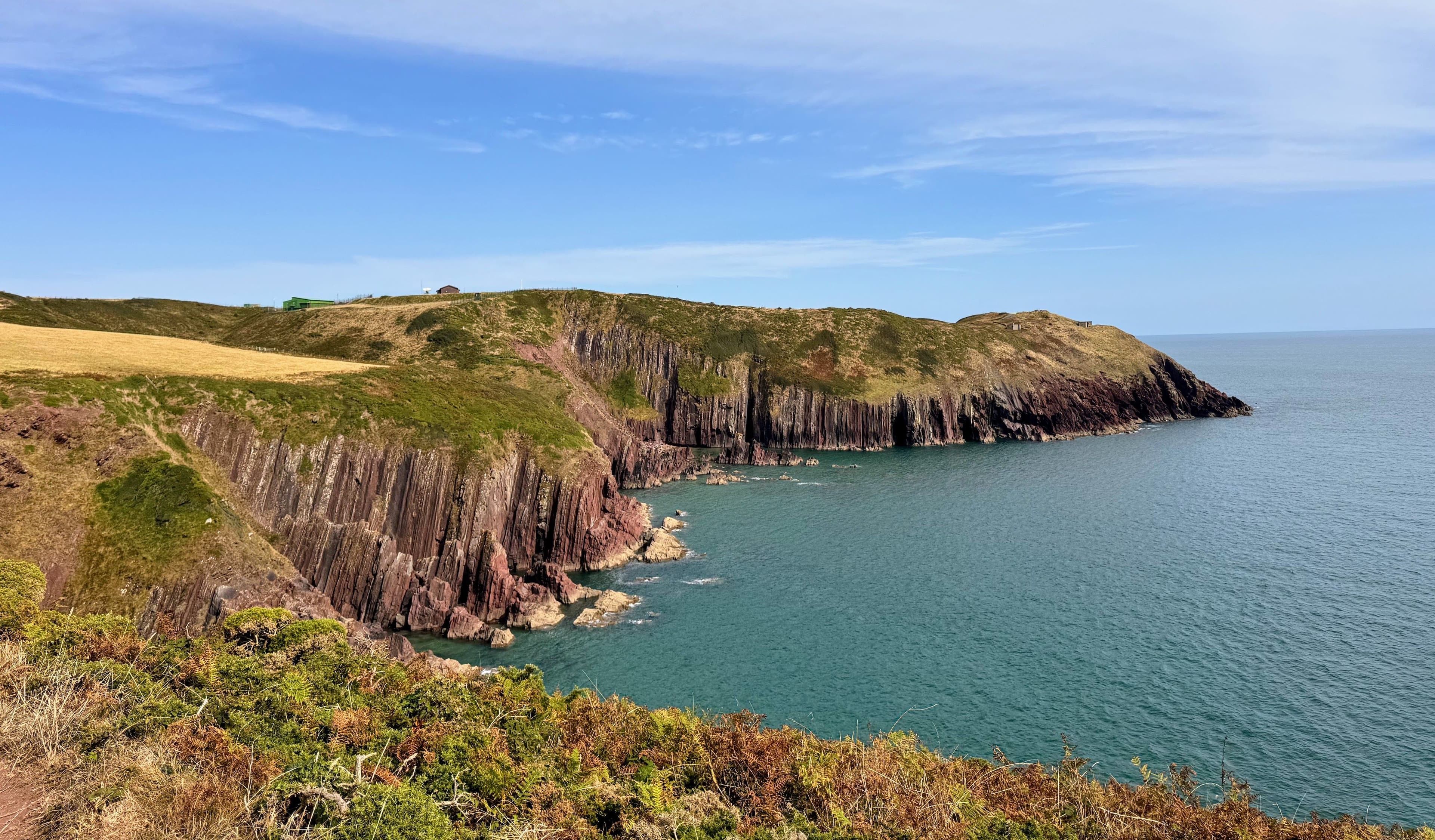 a lovely vista of the pembrokeshire coast